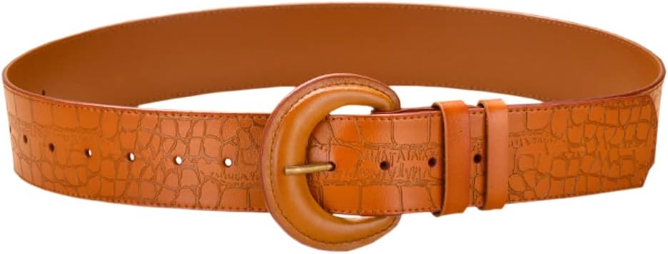 Women Genuine Leather Elastic Belts for Dress Fashion Wide Cowhide Stretchy Corset Cinch Waist Band