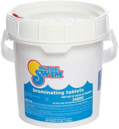 In The Swim Bromine Tablets for Spa, Hot Tubs, or Swimming Pools - 1-inch Brominating Tablets - 3.5 Pounds