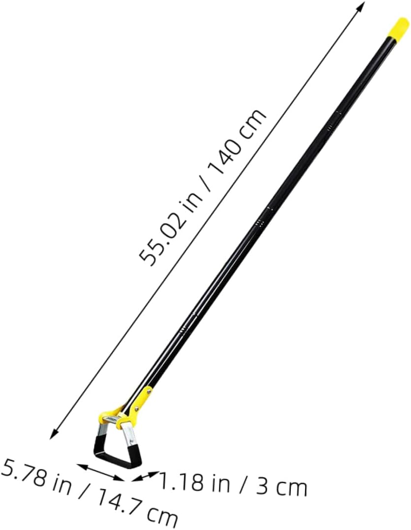 Mipcase 1.6m Garden Hand Hoe for Weeding Lightweight Portable Metal Tool for Digging and Soil Loosening for Gardening and Outdoor Use with Durable Design