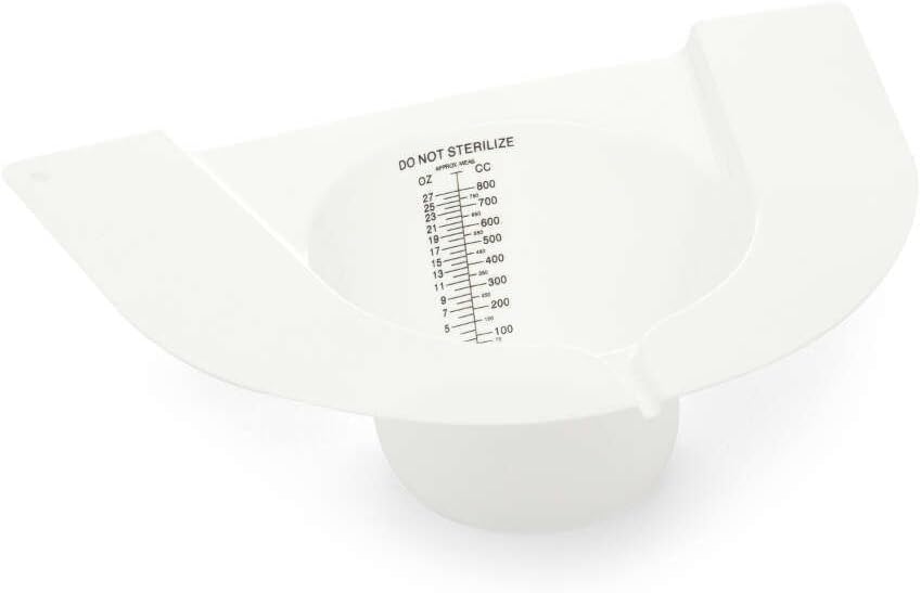 BodyHealt Graduated Specimen Collector Slant Pan Slant Collectors Capacity, Toilet Nursing Hat for Urine, Specimen Collector Urine with Durable Materials, (01 Pack)