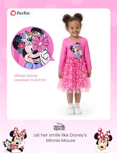 Image of Disney Princess Frozen Elsa Minnie Stitch Toddler Girl Tulle Tutu Dress Ruffle Sleeve Mesh Summer Birthday Party Clothes 2-9Y