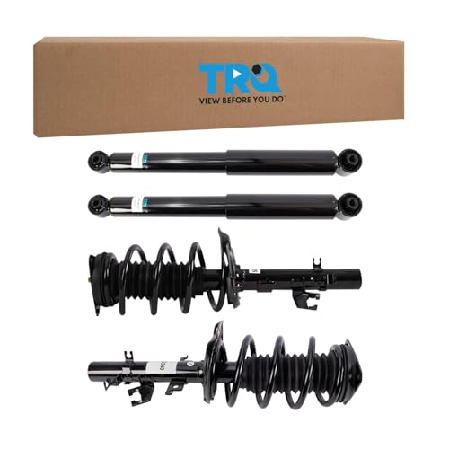 Image of TRQ Front and Rear Complete Strut Assembly & Shock Absorber Kit Complete Strut & Coil Spring Assembly for 2016-2020 Nissan Rogue