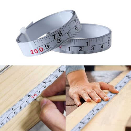 Cinta Métrica Adhesiva de Acero Inoxidable 2 m miniatura 2