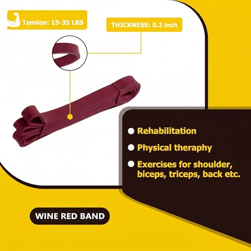 Image of Pull Up Bands, Resistance Bands, Pull Up Assistance Band Exercise Bands for Men & Women Working Out, Body Stretching, Physical Therapy, Muscle Training