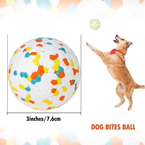 EASY JOY 2 Stück Unzerstörbar Hundebälle Hundespielzeug Stark Federnde Trainingsbälle Langlebige wurfball für Haustiere, Hund kauspielzeug aus E-TPU für Mittlere oder Große Hunde…
