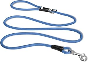 Curli Stretch Comfort Leash Blau M
