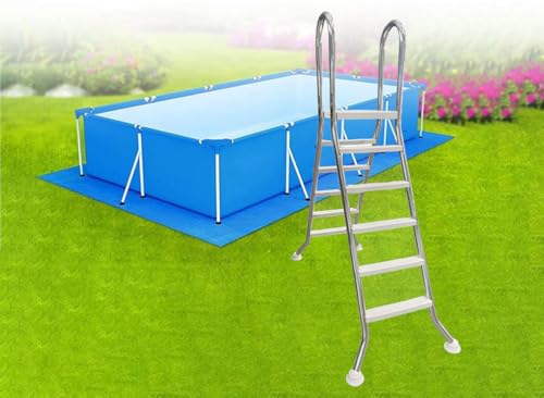 Escalera para piscina elevada de acero inoxidable 304 miniatura 1