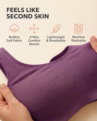 Image of SHAPERMINT Wireless Bras for Women No Underwire - Small to Plus Size Bralettes with Support and Natural Lift