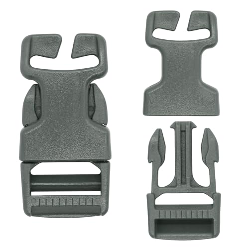 Qavctw 2x Boucle Déverrouillage Rapide 1po Gris