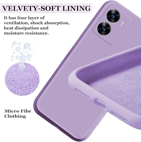 A rtistque Back Cover Case for Vivo T2X / Y56 / Y16 with Camera Protection | Shockproof TPU | Stylish Protective Design | Slim Fit | Ultra Matte | Vivo T2X / Y56 / Y16 Back Cover - Purple 2 41DmCdWoUXL