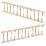Détail Réaliste pour Votre Maison de Poupée: Transformez l'intérieur de votre maison de poupée avec ces 2 balustrades miniatures en bois. Elles ajoutent un niveau de réalisme et de finesse inégalé, rendant chaque scène plus vivante et captivante pour les jeux et la collection.