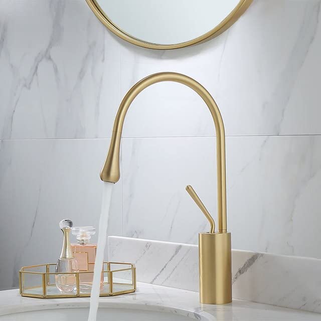 Robinet de bassin gris avec pistolet extractible et eau chaude froide