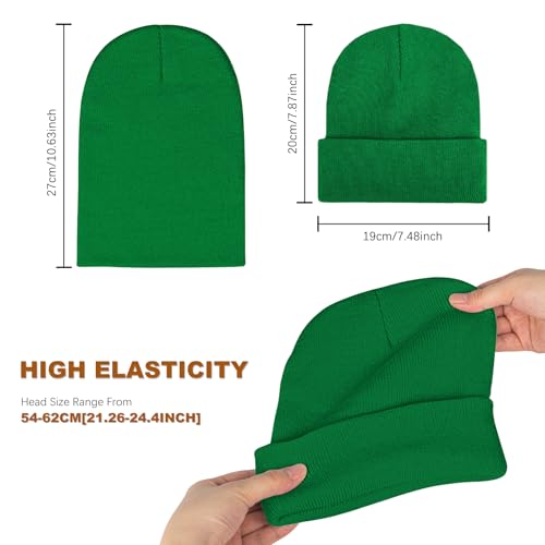 Image of Rosoz Unisex Beanie Winter Knitted Skull Cuffed Soft Warm Hat for Men /Women Slouchy Ski Watch Cap