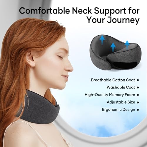 NOCRLG Oreiller cervical de voyage pour avion et voiture – Image 5