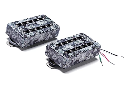 LAMSAM Vintage Blues Humbucker �s�b�N�A�b�v�Z�b�g HH�s�b�N�A�b�v�A�A���j�R2�}�O�l�b�g�A�V�[���h�_�u���R�C���u���b�W&�l�b�N�p�v�X�A�������߉\�ȃ|�[���s�[�XP'ups