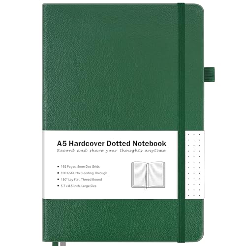 Dotted Journal, Hardcover Notebook, Dot Grid Notebook Journal for Women,