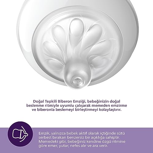 فيليبس أفنت حلمة رضاعة Natural Response من 6 أشهر x ٢ | العلامة التجارية رقم 1 التي توصي بها الأمهات حول العالم