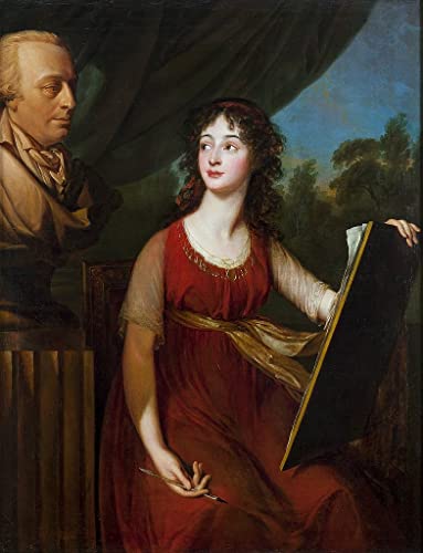 Affiche toile portrait comtesse Maria Kochubey reproduction Vigee Lebrun haute definition 60x90