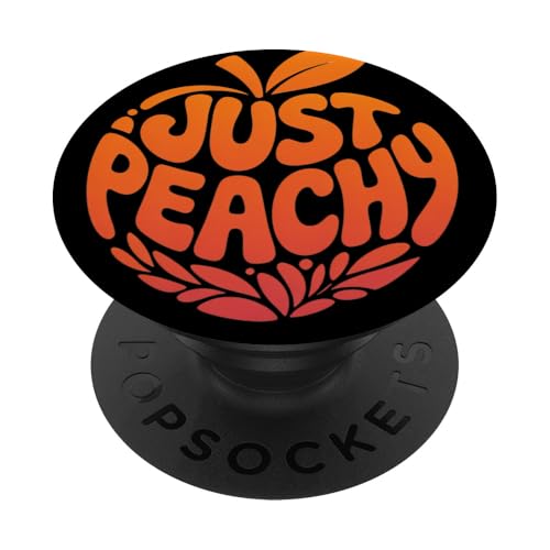 Just Peach Fresh Fruit Peach Summer Loving Peachy Girls PopSockets PopGrip Adhesivo