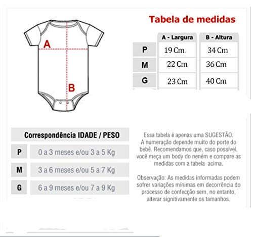 Body Bebe Estampado Body Infantil Menino Menina Manga Longa Cor:Amarelo;Tamanho:P