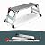 Work Platform, Aluminum Step Stool Folding Step Ladder Portable Work Bench Drywall Stool Ladder with Non-Slip Mat Capacity 660 LBS Heavy Duty