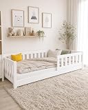 EcoBeds LULU Plus Bodenbett 90x200 cm Kiefer Massivholz bis 150 kg