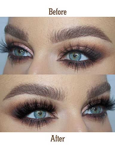 Eyelashes Mink Lashes Fluffy Natural Look False Lashes Wispy Full Eye Lashes 8D 20 mm Long D Curl Strip Eyelashes Pack 10 Pairs Reusable Fake Eyelashes That Look Like Extensions by Goddvenus