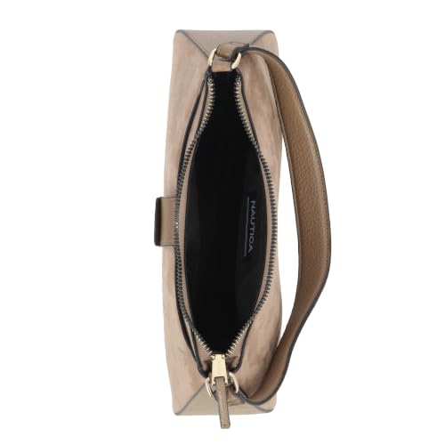 Image of Nautica Voyager Hobo Bag for Women, Vegan Leather Women's Purse, Large Shoulder Handbag with Zipper Closure