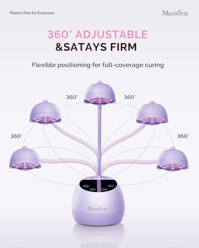 Image of MelodySusie Gooseneck Cordless UV Nail Lamp P-ArtM2 Light for Nail Tips