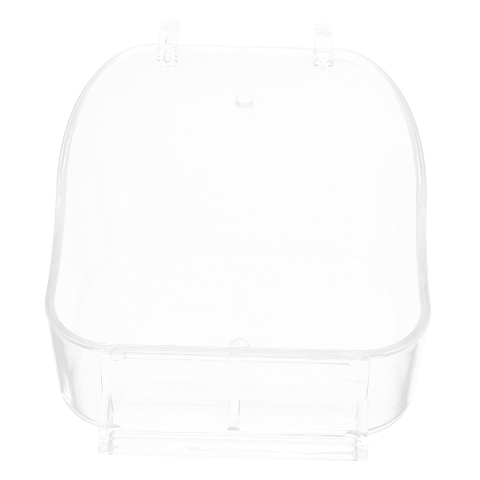 VICASKY Bird Bath for Cage Transparent Parrot Bathtub Easy to Install Shower Box for Birds and for Sparrows and Parrots