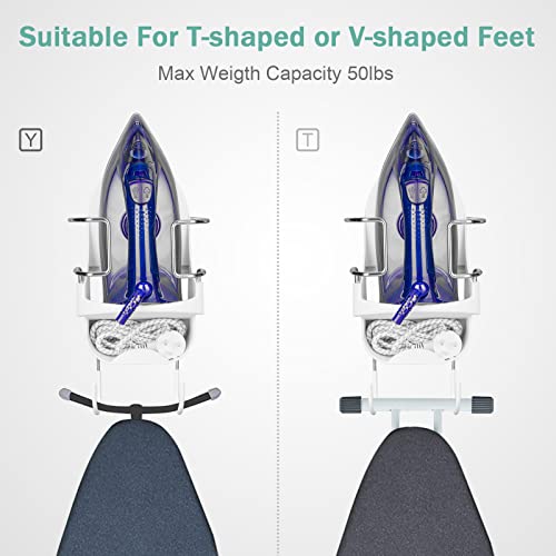 Ironing Board Hanger Wall Mount, Ironing Board Holder Organizer Wall Rack, Ironing Board Organizer, For Laundry Rooms Storage Rack Hanging Shelf Hanger White (White) #TOP1