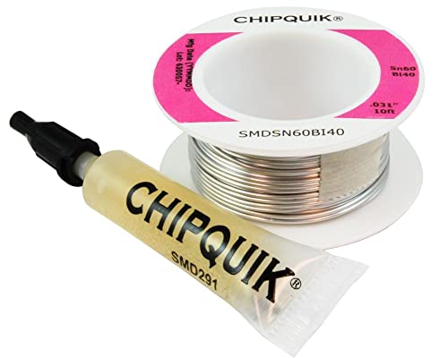 Chip Quik SMDSN60BI40 Tin/Bismuth Solder Wire (Sn60/Bi40) 0.031