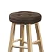 baibu Bar Stool Cushions, Super Breathable Round Bar Stool Cover Seat Cushion Brown 12" - Cushion Only