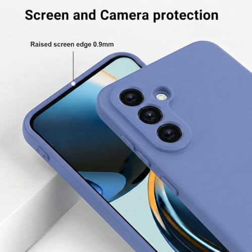 Image of Back Cover Compatible with Samsung Galaxy S26 Plus 5G | Full Camera Protection | Premium Liquid Silicon Case | Flexible Bumper Case for Samsung Galaxy S26 Plus 5G (Blue)