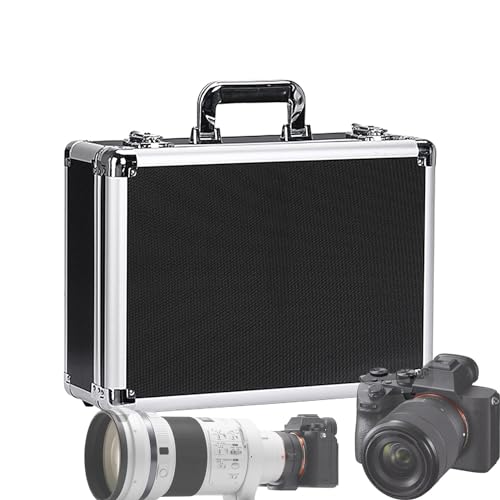 Cassetta degli attrezzi con maniglia, valigetta in alluminio per strumenti di misura, piccola scatola in alluminio, valigetta quadrata per riporre gli attrezzi