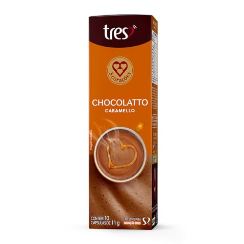 3 Corações Cápsula Chocolatto Caramelo TRES - 10 unidades