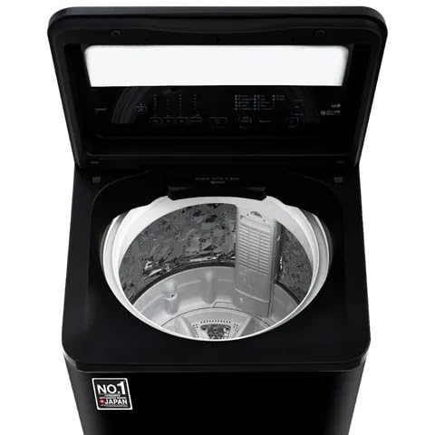 Image of Panasonic 7 kg 5 Star Wi-Fi Fully Automatic back panel Top Load Washing Machine With Wifi (V11, NA-F70V11PRB, 15 Wash Programs,Built in Heater Drynamic Spin, Gentle Kizukai Wash Jet Black)