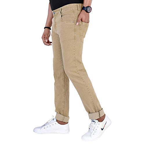 Image of M. R. Fashion Men's Regular Fit Denim Jeans (JA JEA 221 Beige 38)