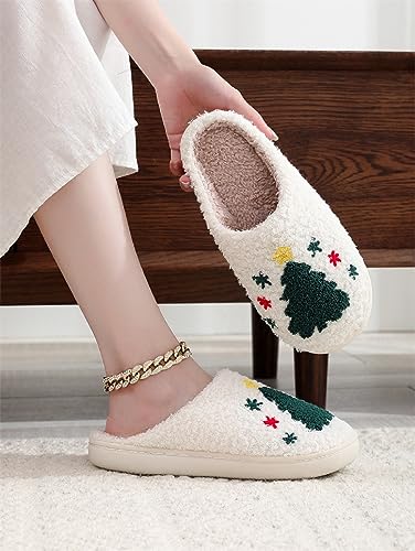 Image of LNERIP Animal Slippers Fruit Slippers Plant Slippers Various Cartoon Patterns Fluffy Soft Memory Foam Retro Indoor Outdoor Home Couple Shoes