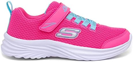Skechers Kids Girl's Microspec - Bright Retros Sneaker, Pink/Multi, 3.5 Big Kid | Image 1