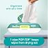 Pampers Easy Ups Pull On Training Underwear Boys, 6T-7T, 2 Month Supply (2 x 70 Count) with Sensitive Water Based Baby Wipes 12X Multi Pack Pop-Top and Refill (1008 Count)