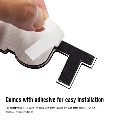 Nawpheki Creative Turbo Emblem Decal, Universal Chrome Metal Premium 3D Racing Sport Badge Turbo Sticker Power Nameplate Fit All Car Models #TOP3