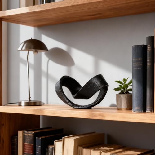 Escultura Geométrica Negra Moderna para Decoración miniatura 6