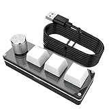 3 teclas y 1 perilla son programables: 3 teclas, se presiona la perilla, se puede personalizar la rotación en el sentido de las agujas del reloj, la rotación en el sentido contrario a las agujas del reloj. El modo de iluminación colorido LED RGB también se puede configurar para cambiar diferentes efectos de iluminación.