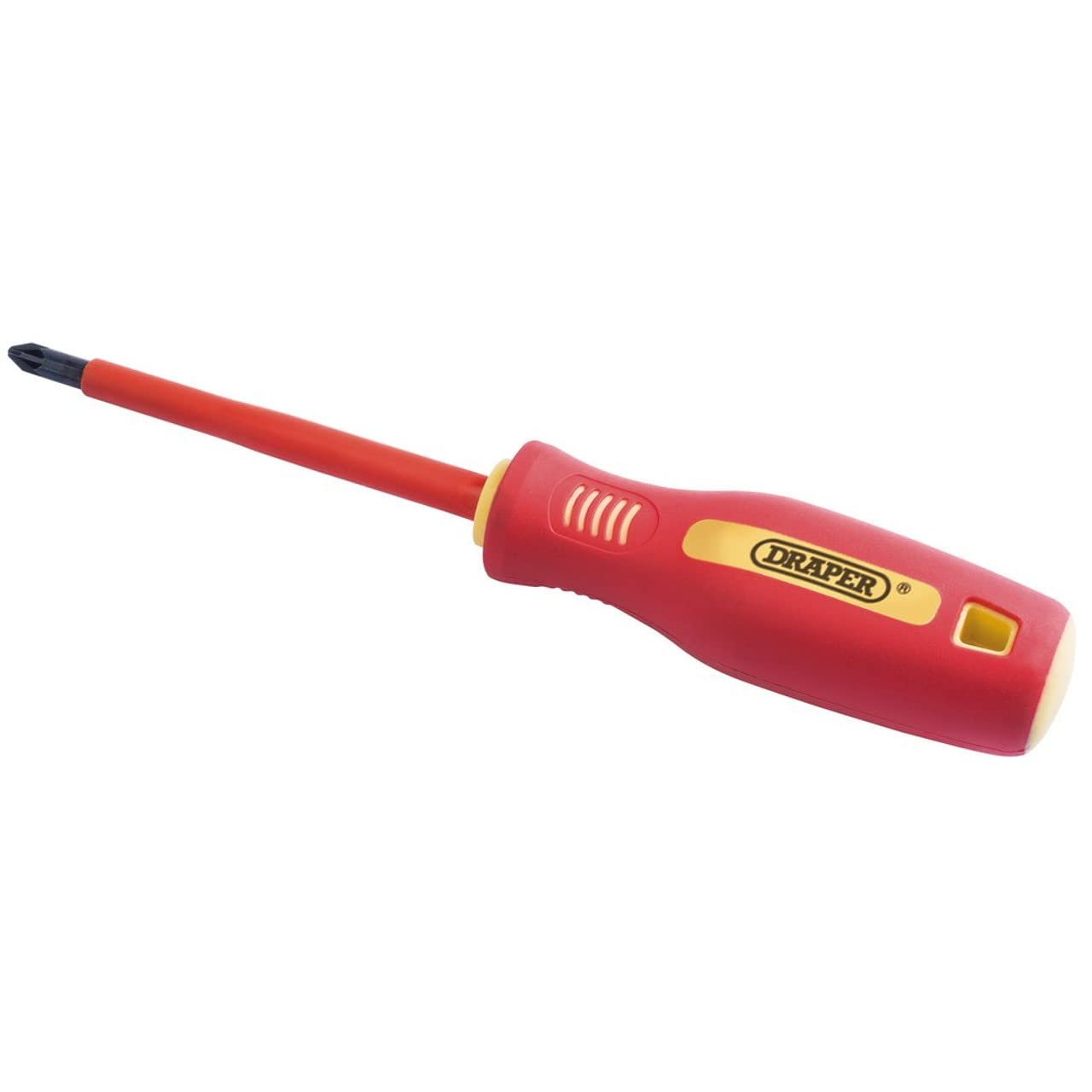 Draper 46532 No 2 Fully Insulated Soft Grip Cross Slot Screwdriver, 100mm