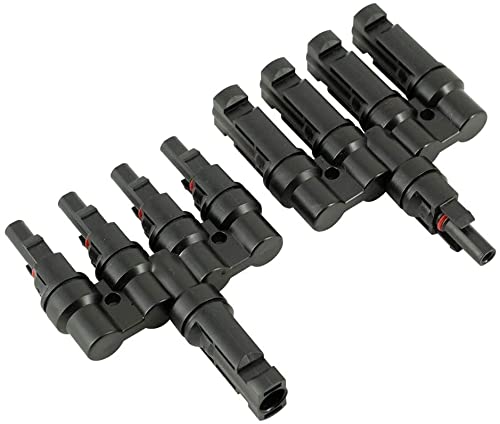 SPARKEL CE Certified Solar Branch Connectors 4in1 T4 Connector 1 Pair MMMMF+FFFFM and 1 Pair MC4 for Parallel Connection Between Solar Panels (B098TKVZF8) Amazon Price History, Amazon Price Tracker