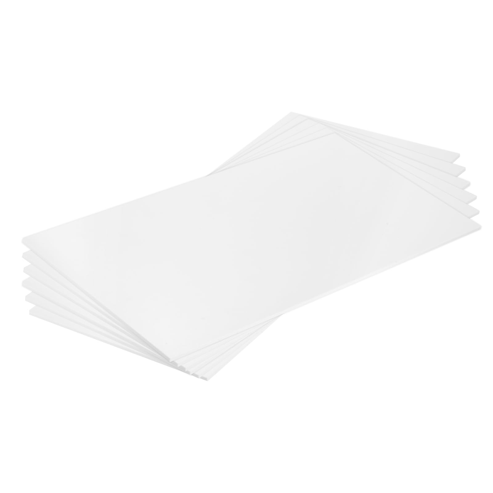 QUARKZMAN Lastra In ABS 24 Pollici X 12 Pollici X 0.2 Pollici Lastre In Stirene ABS Per Modellismo Edilizio Fai Da Te Pannello Bianco 6 Pezzi