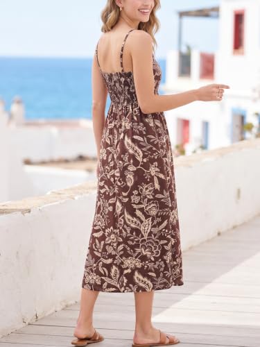 Image of Women's Classy Sleeveless Lemon Print Maxi RIC Rac Dress