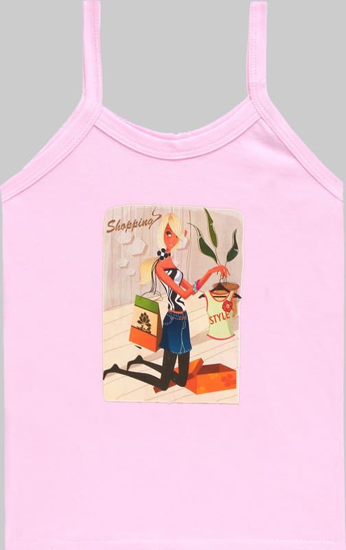 Cotton Camisole Combo for Girl Pack of 6 (S-28) Multicolour 2