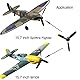 3 Sets RC Plane 3-Blatt-Propeller mit Propellersparern und einem Adapter für VolantexRC 761-11 761-12 761-13 P40 BF109 Flugzeug